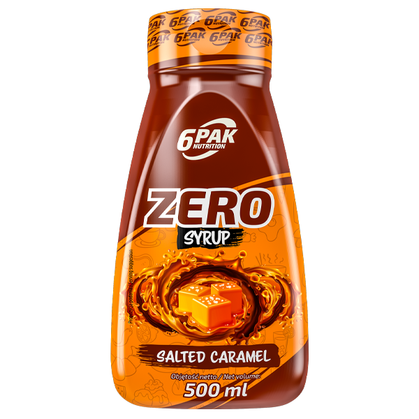6PAK ZERO SYRUP 500ML SALTY CARAMEL
