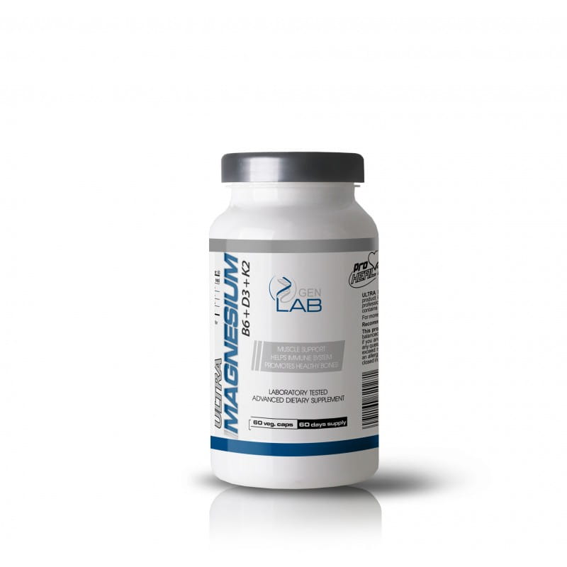 GENLAB ULTRA MAGNESIUM B6+D3+K2 60 Kapsułek
