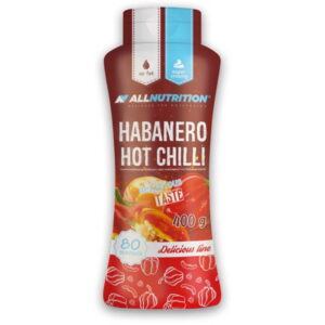 ALLNUTRITION SAUCE HABANERO HOT CHILLI 400g - niskokaloryczny sos słodko ostry
