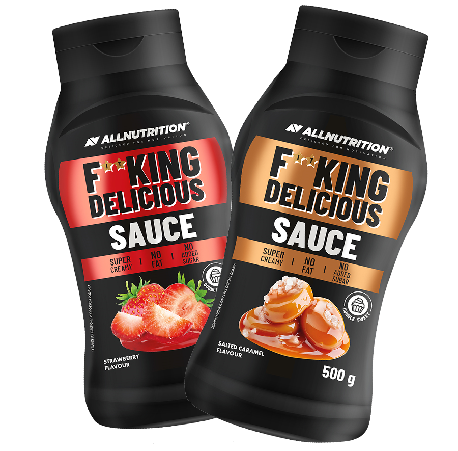 ALLNUTRITION F.DELICIOUS SAUCE 500G STRAWBERRY - obrazek 2