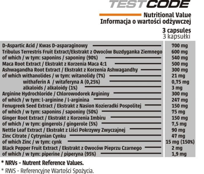 HUMAN CODE TEST CODE 90 Kapsułek - obrazek 2
