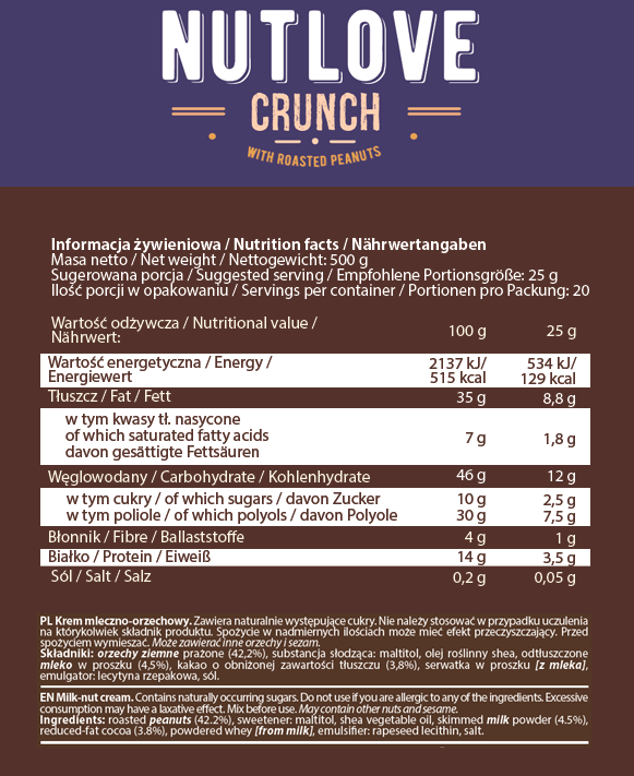 ALLNUTRITION NUTLOVE 500G - obrazek 4