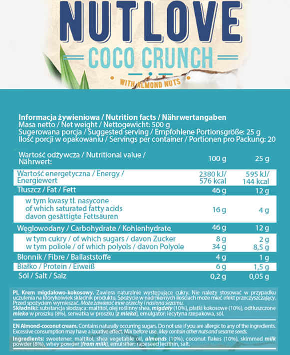 ALLNUTRITION NUTLOVE 500G - obrazek 5