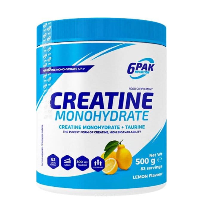 6PAK CREATINE MONOHYDRATE 500g - obrazek 3