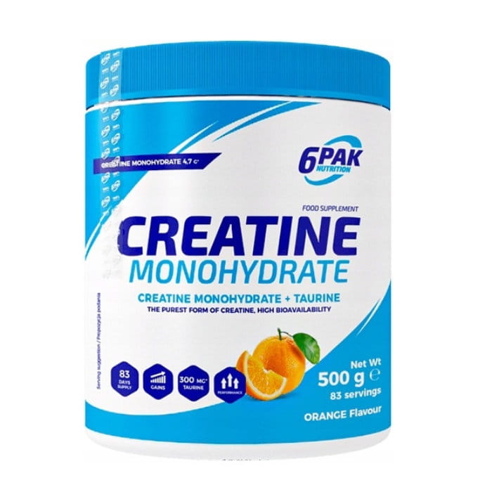 6PAK CREATINE MONOHYDRATE 500g - obrazek 4