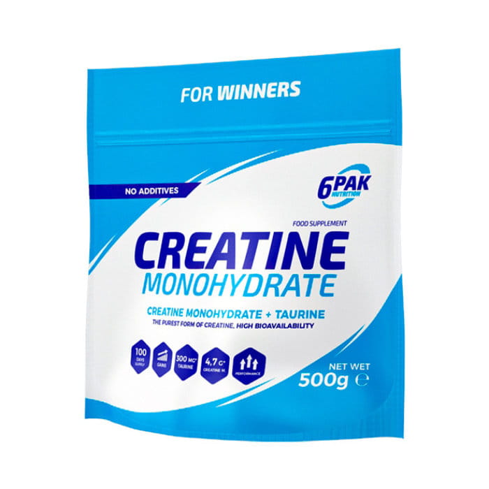 6PAK CREATINE MONOHYDRATE 500g - obrazek 5