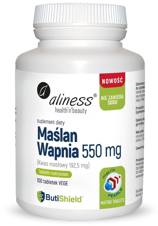 ALINESS MAŚLAN WAPNIA 550mg 100 tabletek