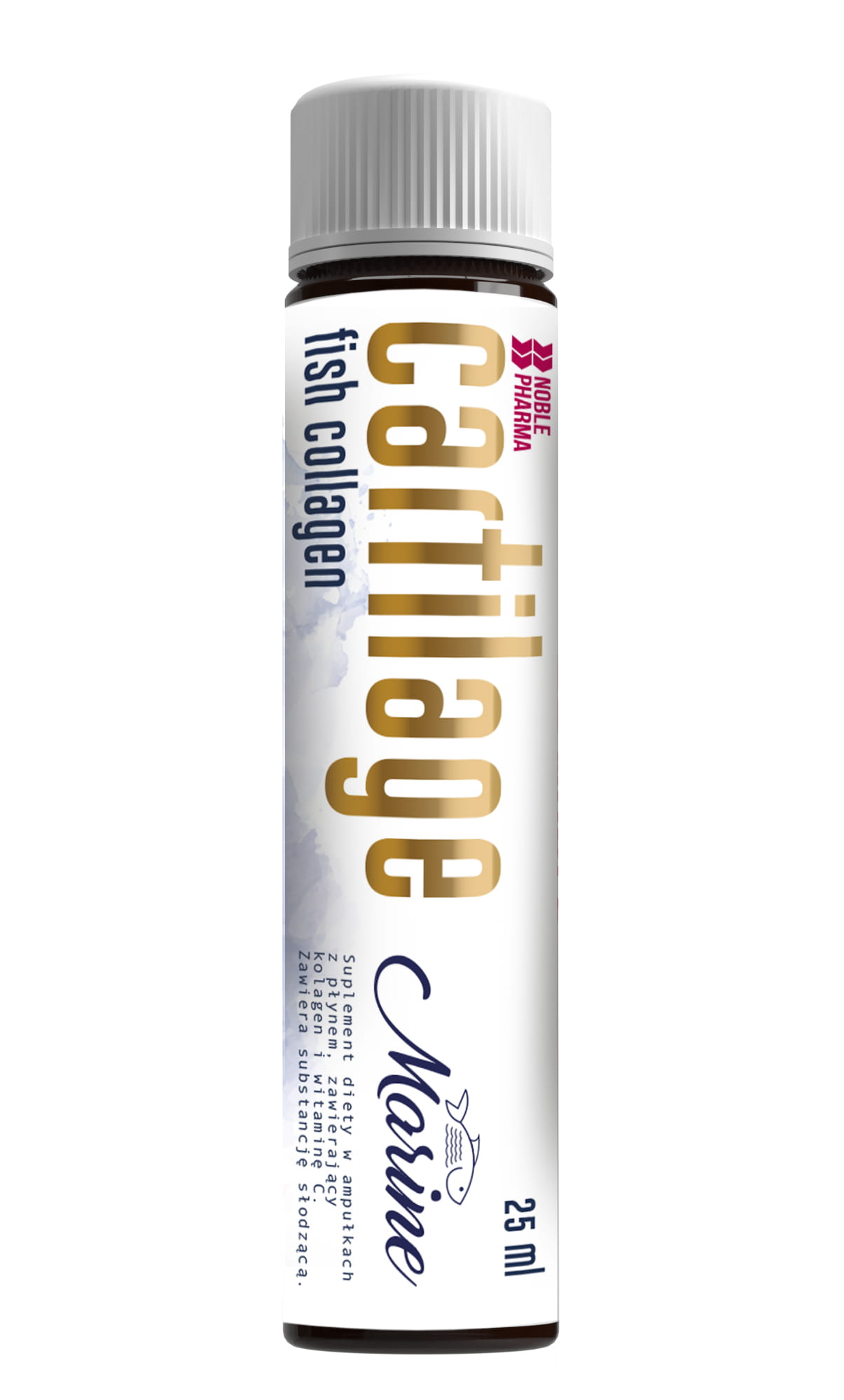 Kolagen Noble Pharma Cartilage Fish Collagen 25ml Shot Wsparcie Stawów
