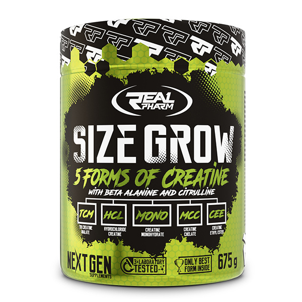 Stack Kreatynowy Real Pharm Size Grow 675g Wzrost Siły