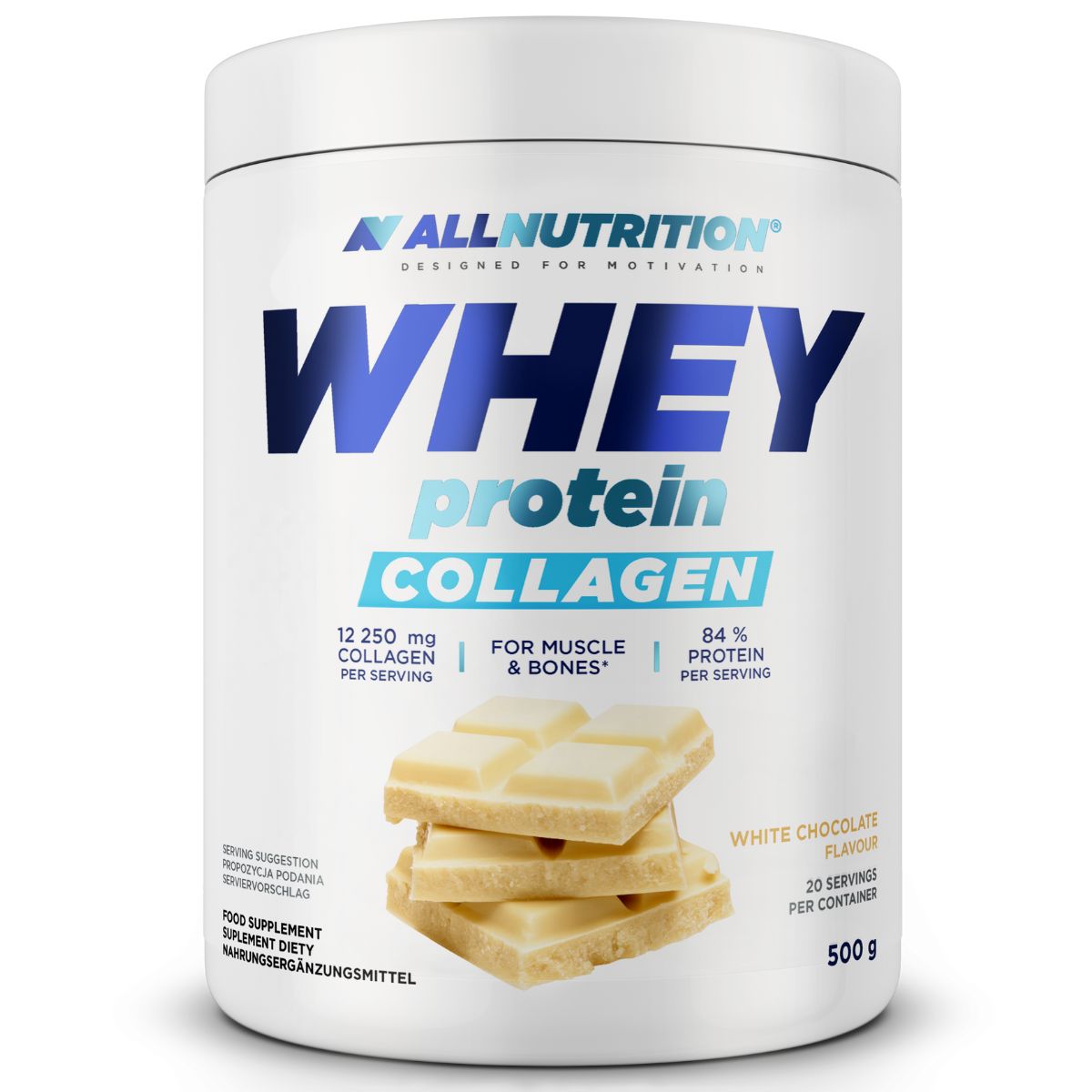 Odżywka białkowa z kolagenem Allnutrition Whey Protein Collagen 500g - obrazek 3