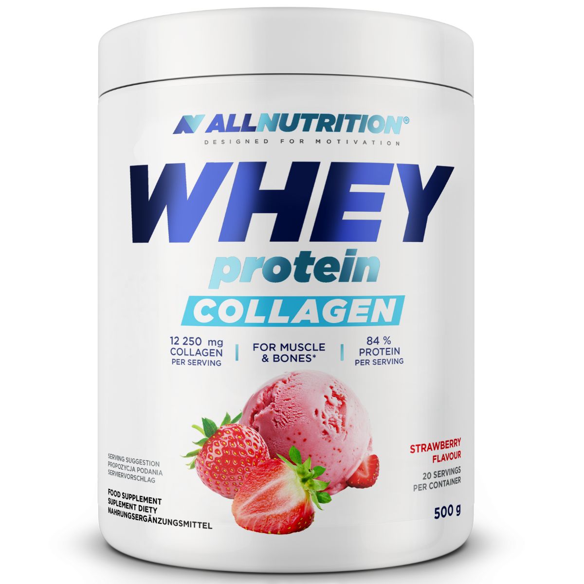 Odżywka białkowa z kolagenem Allnutrition Whey Protein Collagen 500g