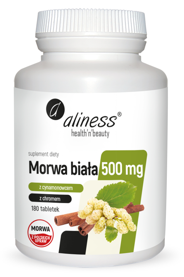Aliness Morwa Biała 500mg 180 tabletek