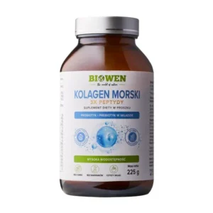 Kolagen Biowen Morski Typu I i III z Dzikiego Dorsza 225g Proszek Wsparcie Stawów i Skóry
